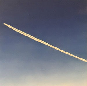 Image of the painting, Contrail West by Glen Hansen